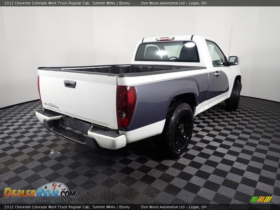 2012 Chevrolet Colorado Work Truck Regular Cab Summit White / Ebony Photo #13