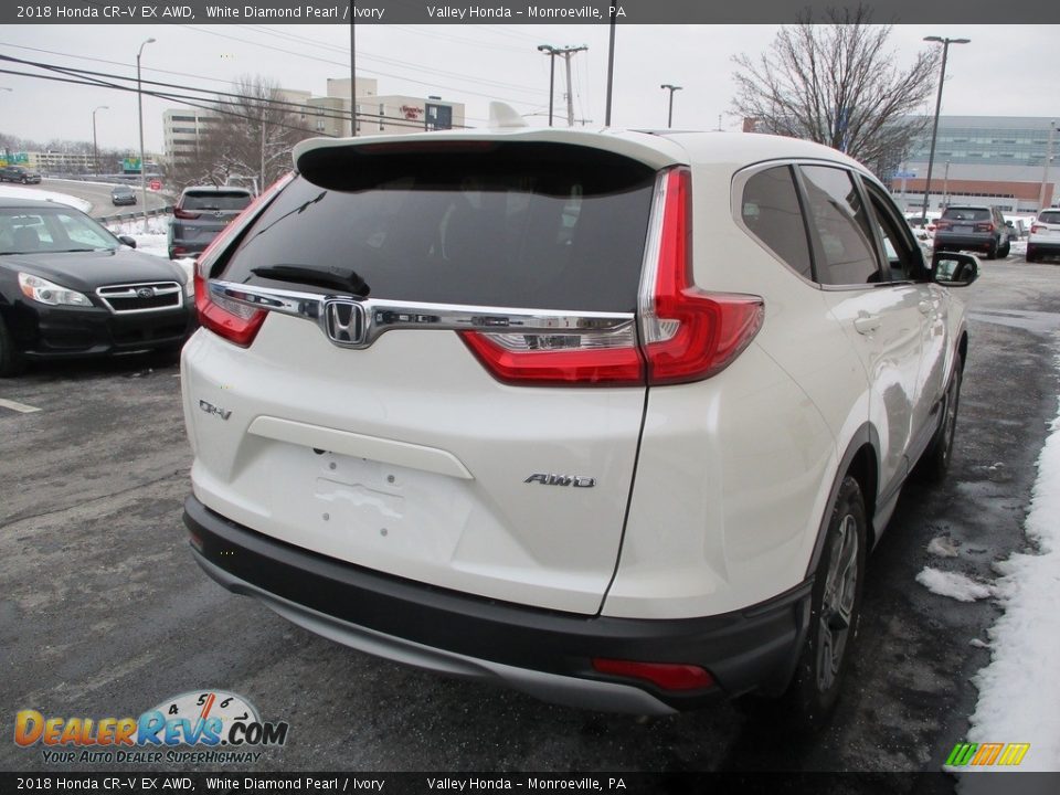 2018 Honda CR-V EX AWD White Diamond Pearl / Ivory Photo #5