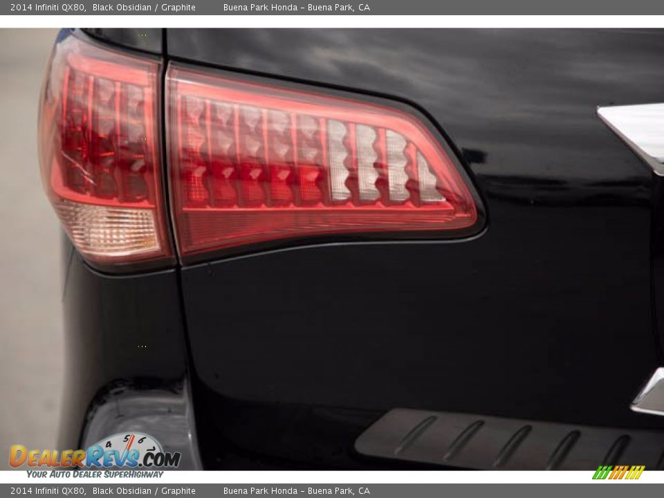 2014 Infiniti QX80 Black Obsidian / Graphite Photo #10