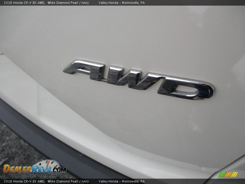 2018 Honda CR-V EX AWD White Diamond Pearl / Ivory Photo #6