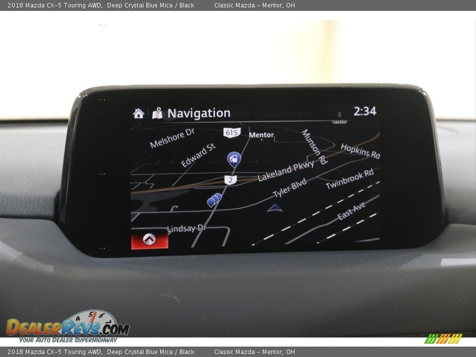 2018 Mazda CX-5 Touring AWD Deep Crystal Blue Mica / Black Photo #10