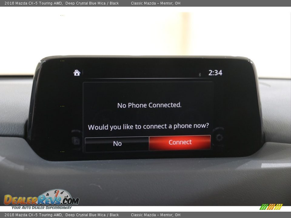 2018 Mazda CX-5 Touring AWD Deep Crystal Blue Mica / Black Photo #11