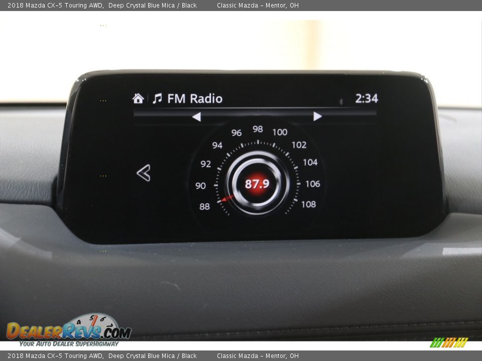 2018 Mazda CX-5 Touring AWD Deep Crystal Blue Mica / Black Photo #12