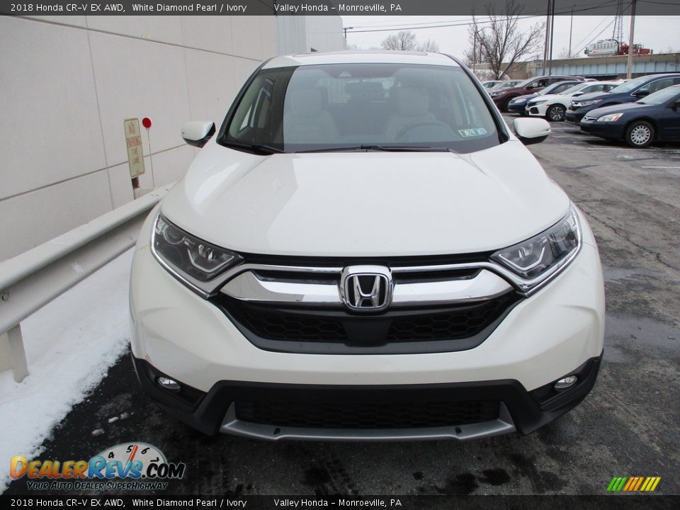 2018 Honda CR-V EX AWD White Diamond Pearl / Ivory Photo #8