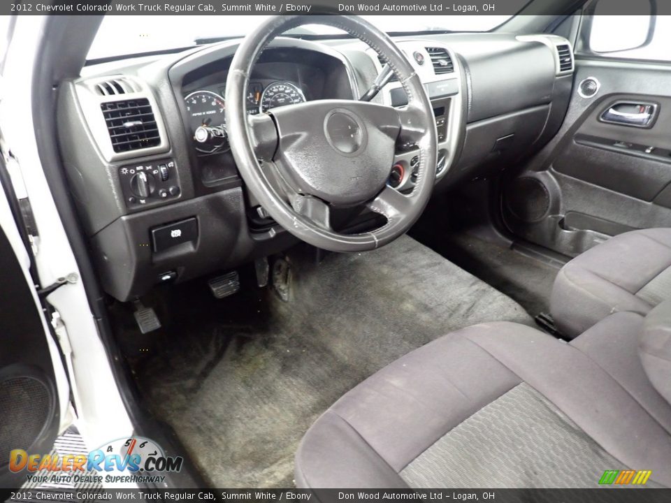 2012 Chevrolet Colorado Work Truck Regular Cab Summit White / Ebony Photo #19
