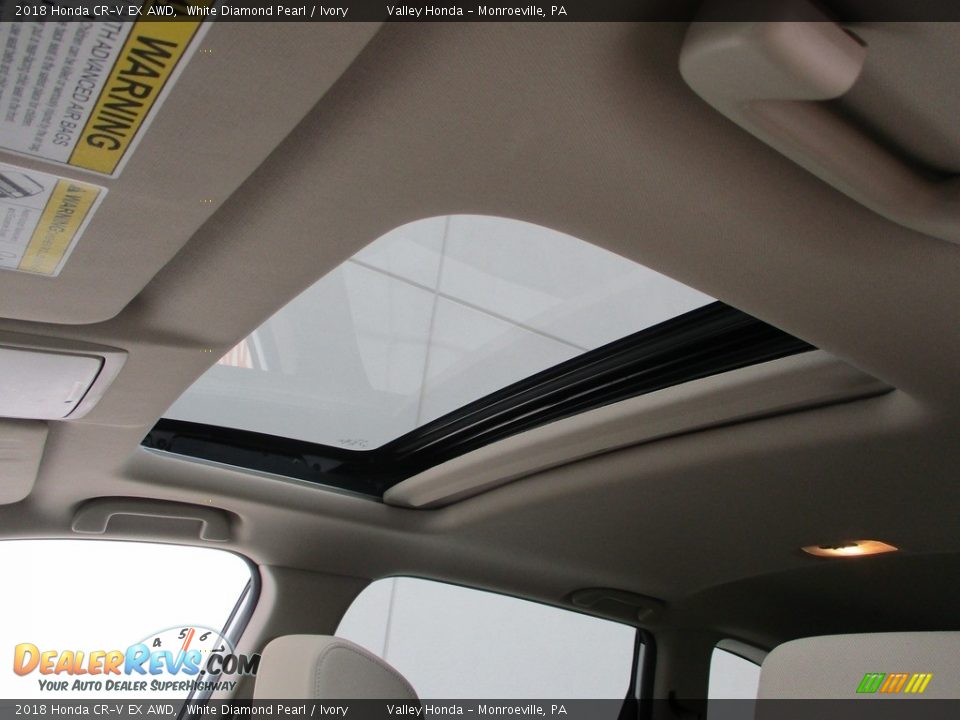 2018 Honda CR-V EX AWD White Diamond Pearl / Ivory Photo #11