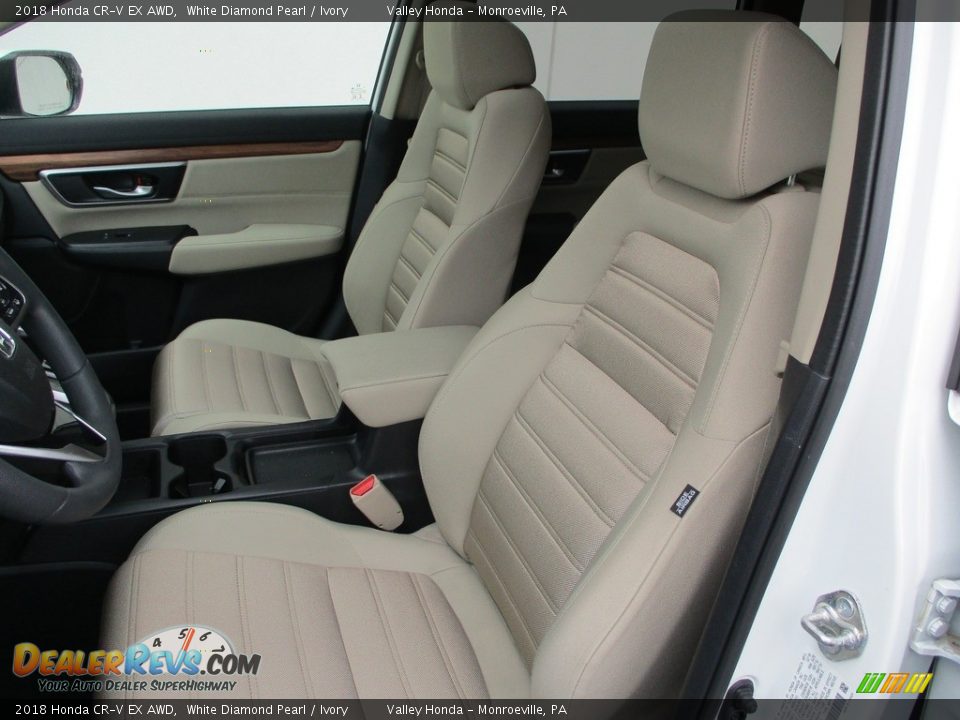 2018 Honda CR-V EX AWD White Diamond Pearl / Ivory Photo #12