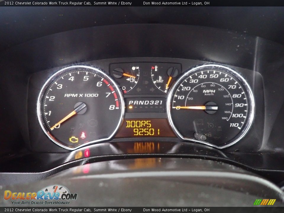 2012 Chevrolet Colorado Work Truck Regular Cab Summit White / Ebony Photo #22