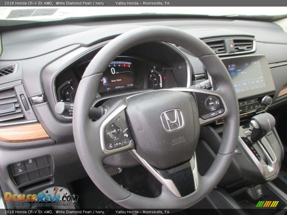 2018 Honda CR-V EX AWD White Diamond Pearl / Ivory Photo #14