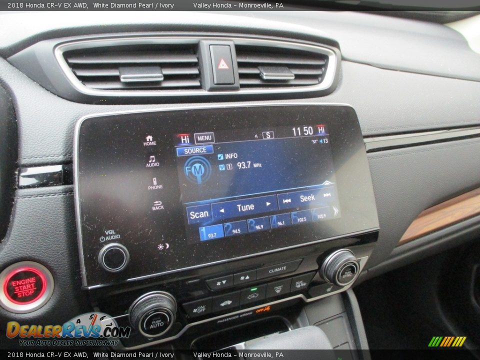 2018 Honda CR-V EX AWD White Diamond Pearl / Ivory Photo #15