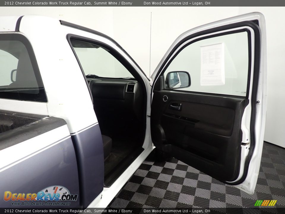 2012 Chevrolet Colorado Work Truck Regular Cab Summit White / Ebony Photo #25