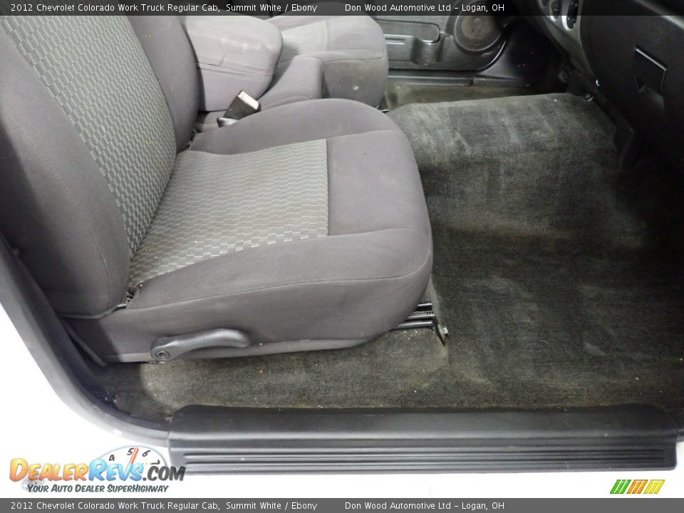 2012 Chevrolet Colorado Work Truck Regular Cab Summit White / Ebony Photo #26