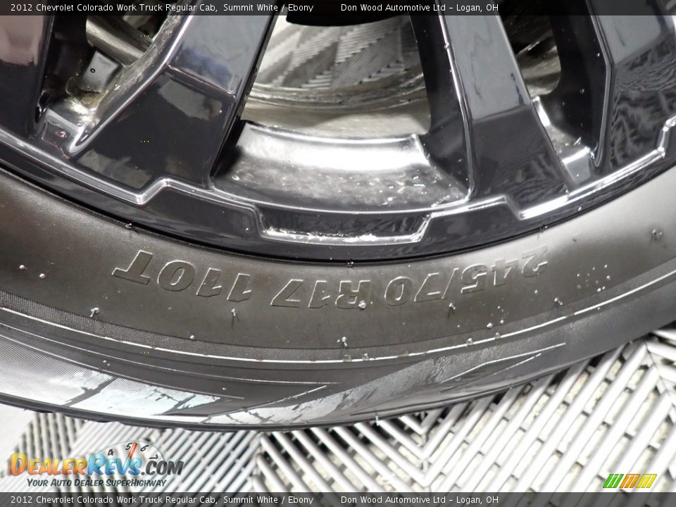 2012 Chevrolet Colorado Work Truck Regular Cab Summit White / Ebony Photo #28