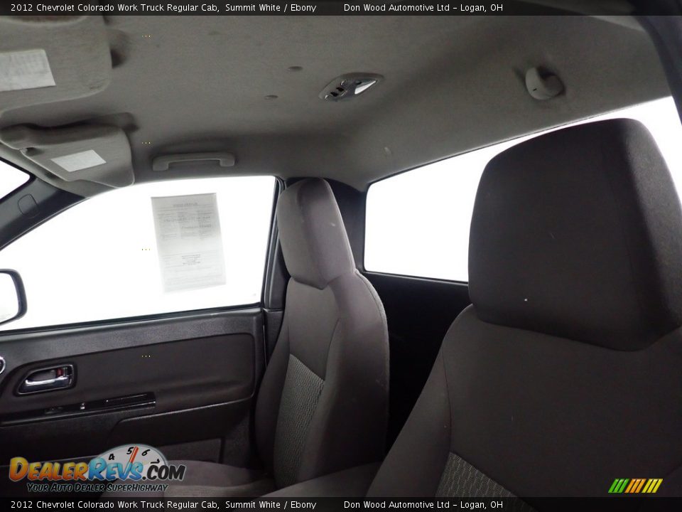 2012 Chevrolet Colorado Work Truck Regular Cab Summit White / Ebony Photo #29