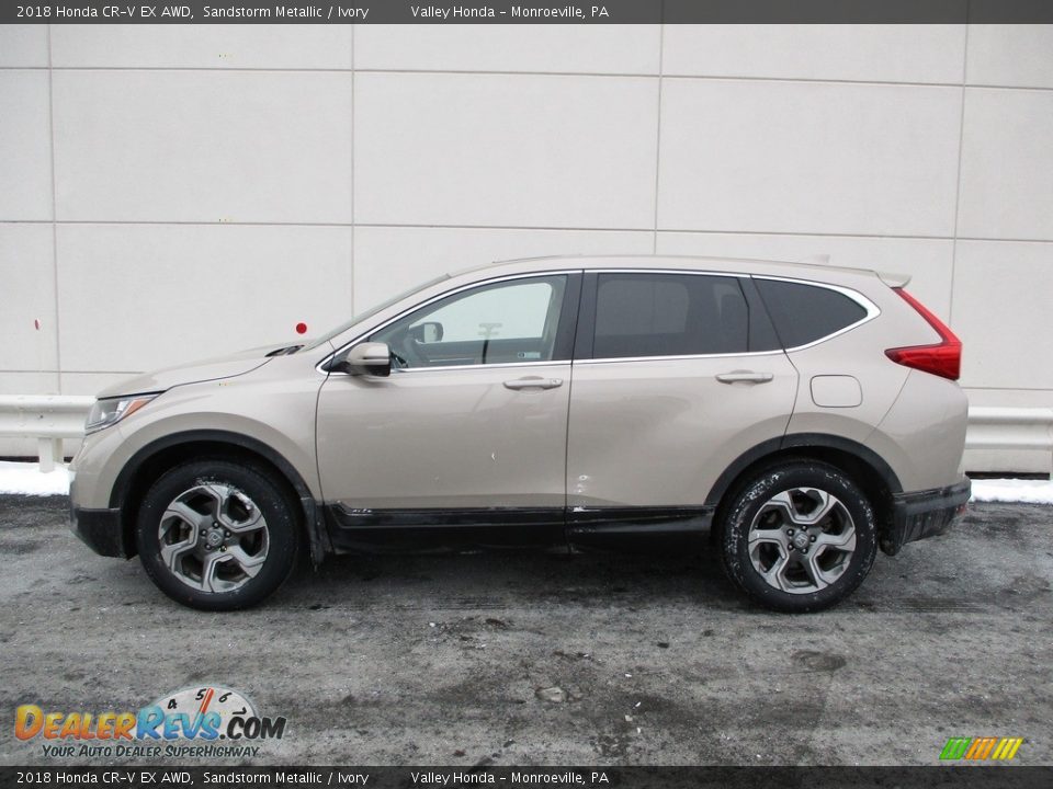 2018 Honda CR-V EX AWD Sandstorm Metallic / Ivory Photo #2