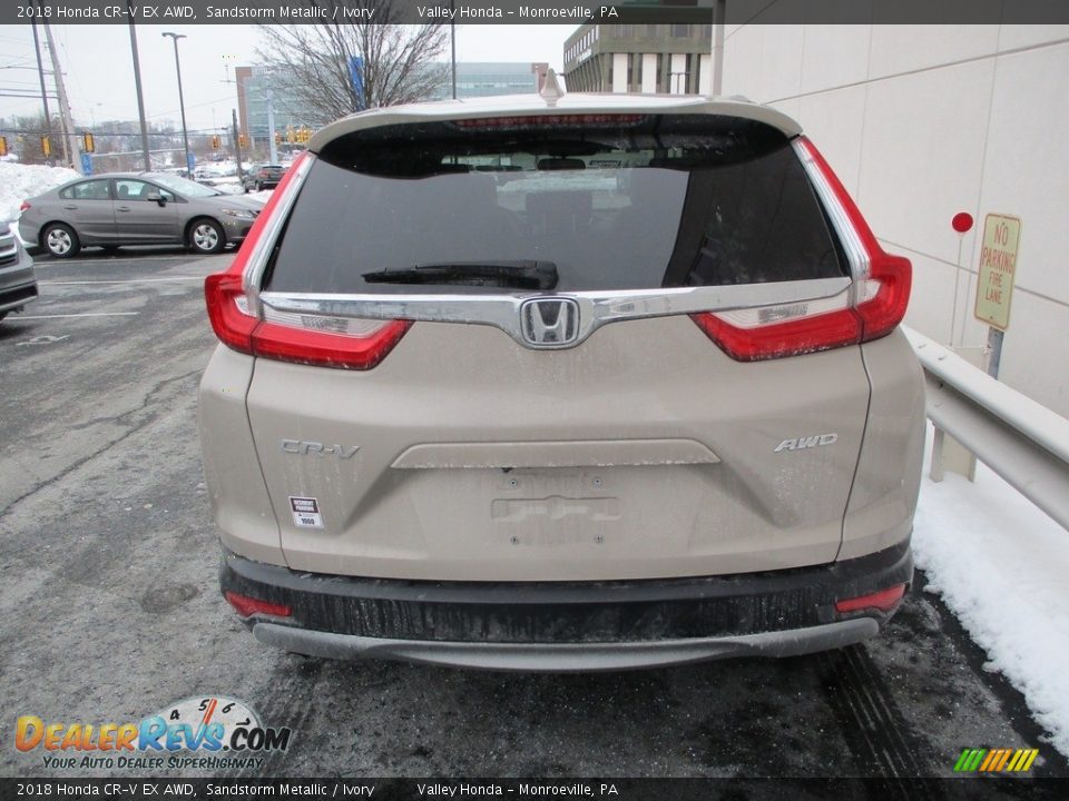 2018 Honda CR-V EX AWD Sandstorm Metallic / Ivory Photo #4