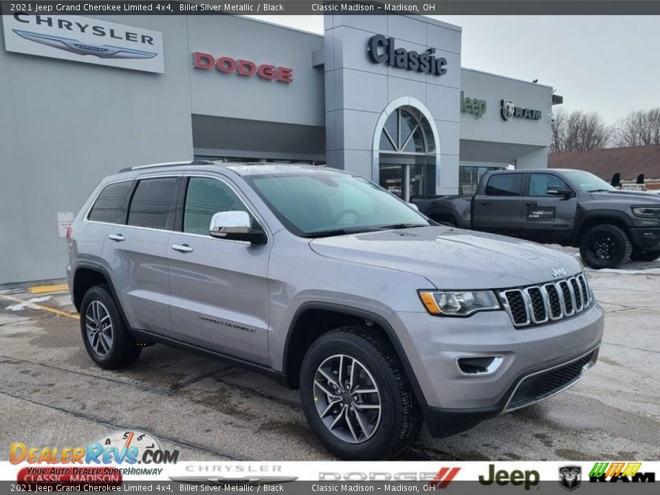 2021 Jeep Grand Cherokee Limited 4x4 Billet Silver Metallic / Black Photo #1