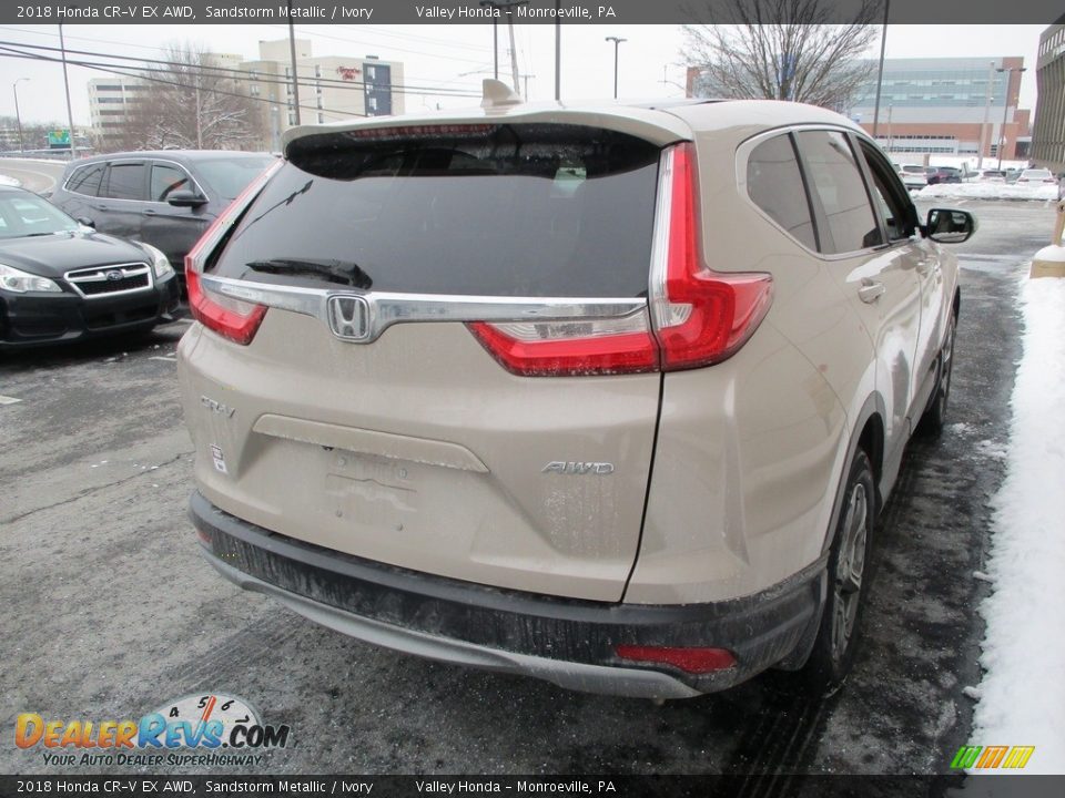 2018 Honda CR-V EX AWD Sandstorm Metallic / Ivory Photo #5