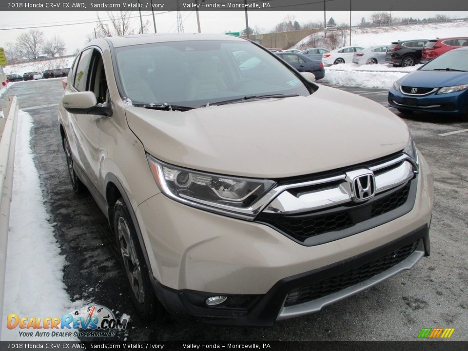 2018 Honda CR-V EX AWD Sandstorm Metallic / Ivory Photo #6