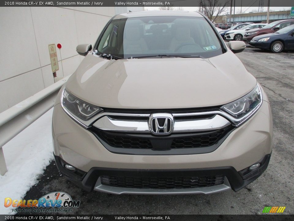 2018 Honda CR-V EX AWD Sandstorm Metallic / Ivory Photo #7