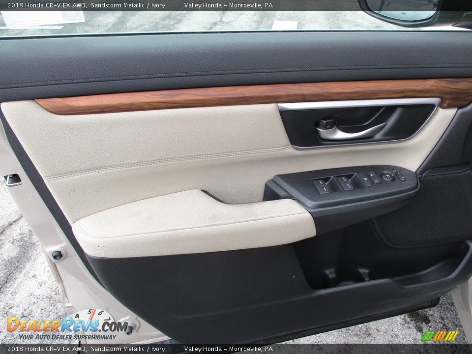 2018 Honda CR-V EX AWD Sandstorm Metallic / Ivory Photo #9