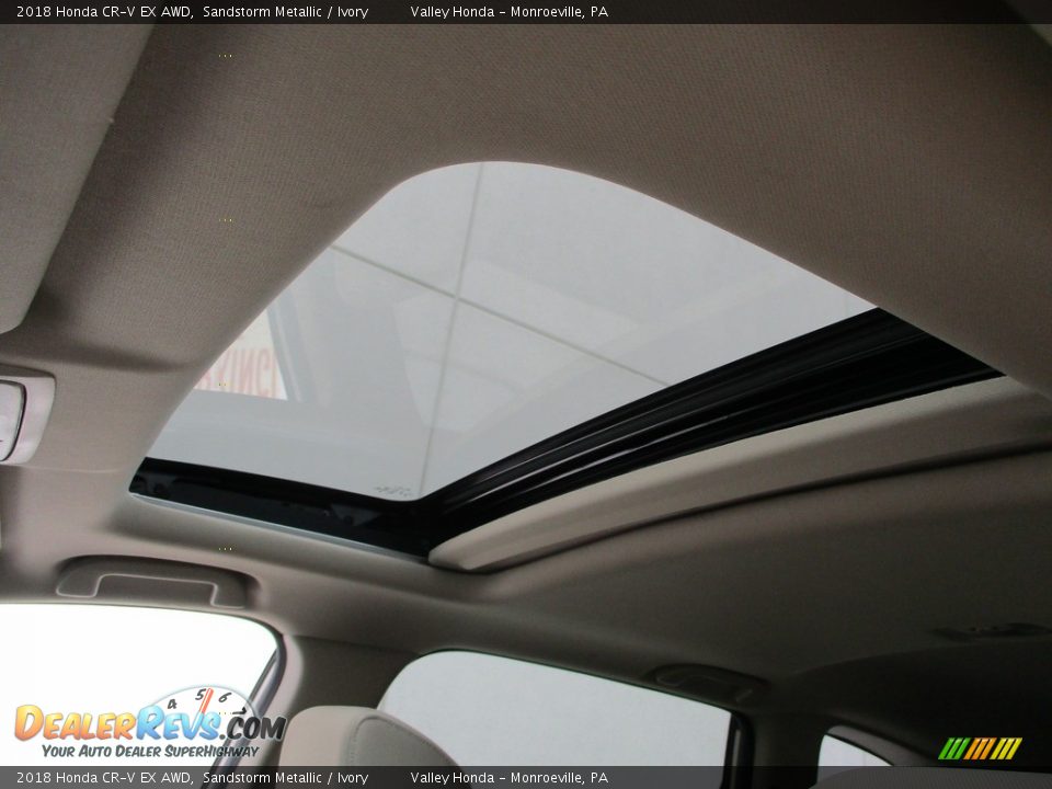 2018 Honda CR-V EX AWD Sandstorm Metallic / Ivory Photo #10