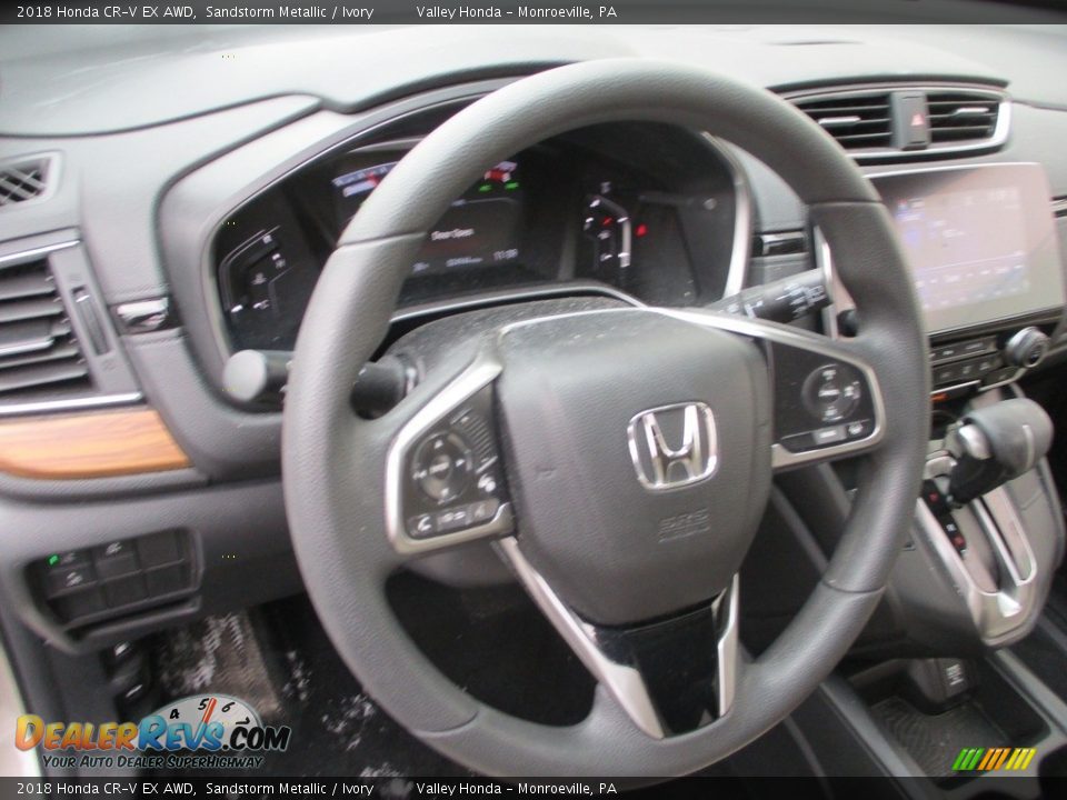 2018 Honda CR-V EX AWD Sandstorm Metallic / Ivory Photo #13