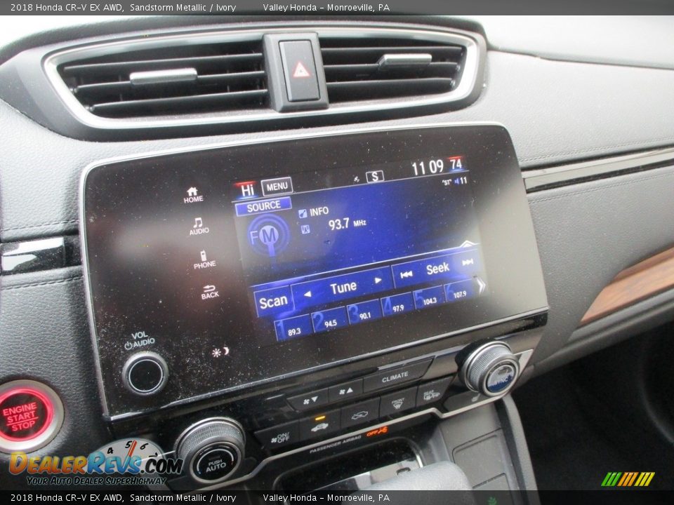 2018 Honda CR-V EX AWD Sandstorm Metallic / Ivory Photo #14