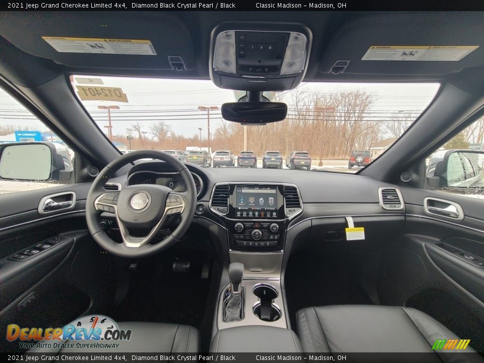 2021 Jeep Grand Cherokee Limited 4x4 Diamond Black Crystal Pearl / Black Photo #4