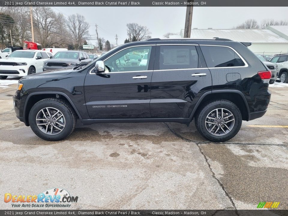 2021 Jeep Grand Cherokee Limited 4x4 Diamond Black Crystal Pearl / Black Photo #8
