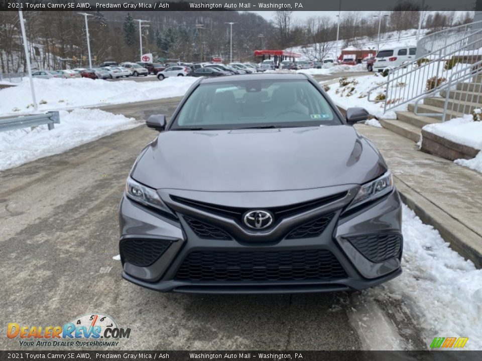 2021 Toyota Camry SE AWD Predawn Gray Mica / Ash Photo #11