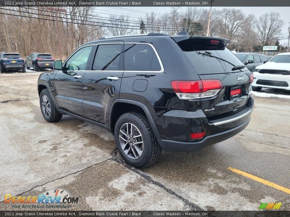 2021 Jeep Grand Cherokee Limited 4x4 Diamond Black Crystal Pearl / Black Photo #9