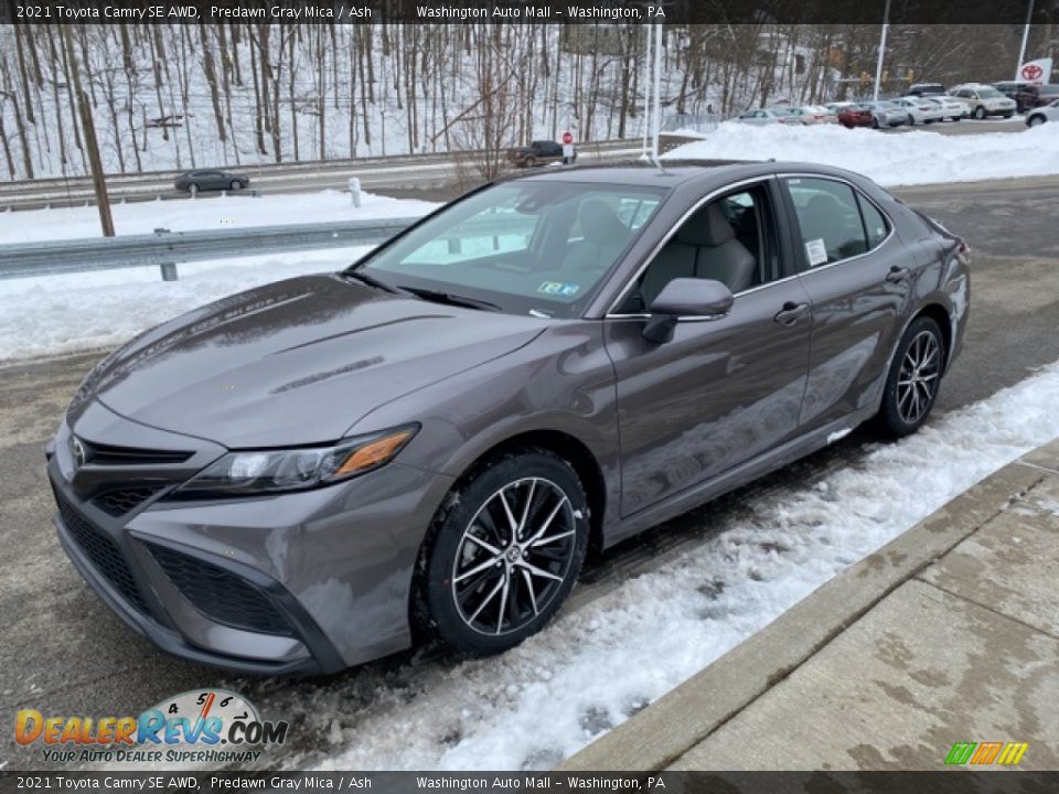 2021 Toyota Camry SE AWD Predawn Gray Mica / Ash Photo #12