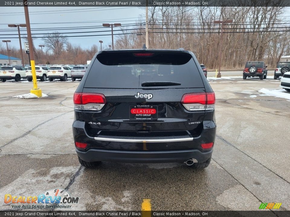 2021 Jeep Grand Cherokee Limited 4x4 Diamond Black Crystal Pearl / Black Photo #10