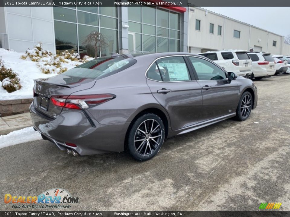 2021 Toyota Camry SE AWD Predawn Gray Mica / Ash Photo #13