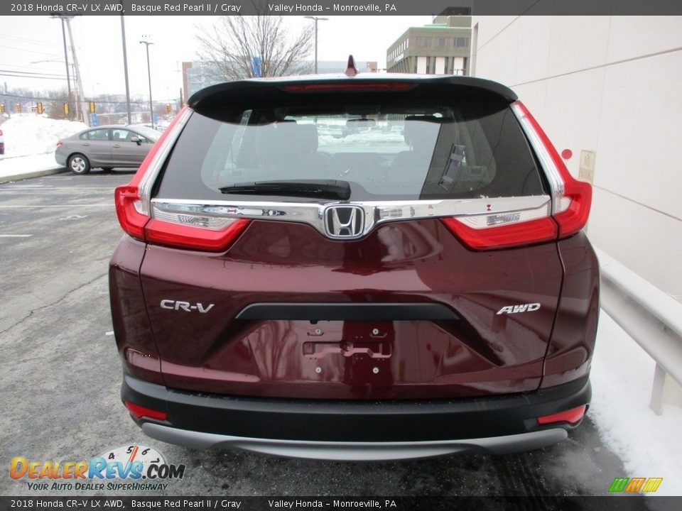 2018 Honda CR-V LX AWD Basque Red Pearl II / Gray Photo #4