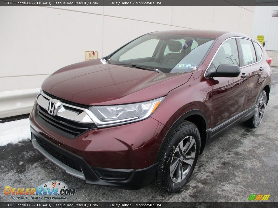 2018 Honda CR-V LX AWD Basque Red Pearl II / Gray Photo #9