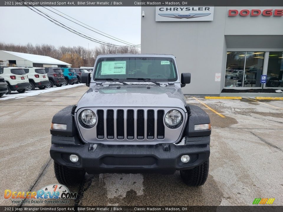 2021 Jeep Wrangler Unlimited Sport 4x4 Billet Silver Metallic / Black Photo #7