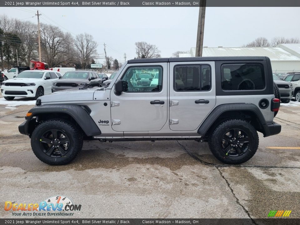 2021 Jeep Wrangler Unlimited Sport 4x4 Billet Silver Metallic / Black Photo #8