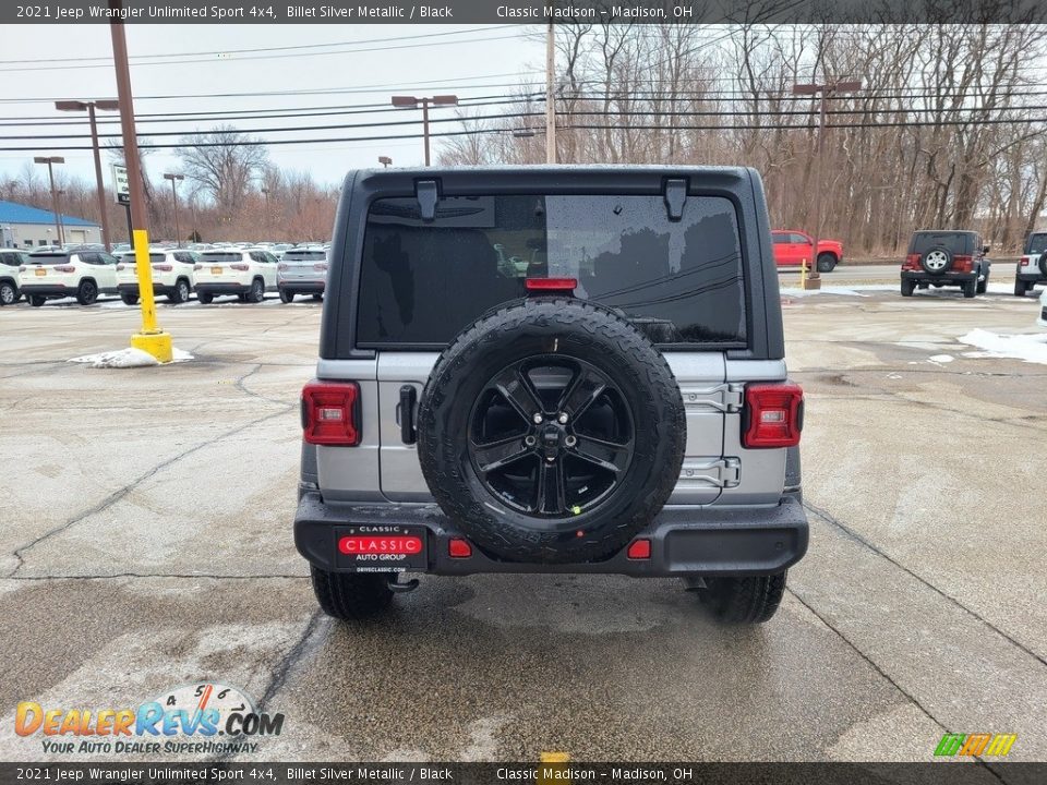 2021 Jeep Wrangler Unlimited Sport 4x4 Billet Silver Metallic / Black Photo #10