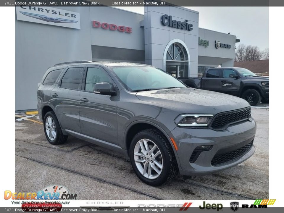 2021 Dodge Durango GT AWD Destroyer Gray / Black Photo #1