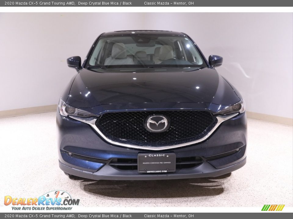 2020 Mazda CX-5 Grand Touring AWD Deep Crystal Blue Mica / Black Photo #2
