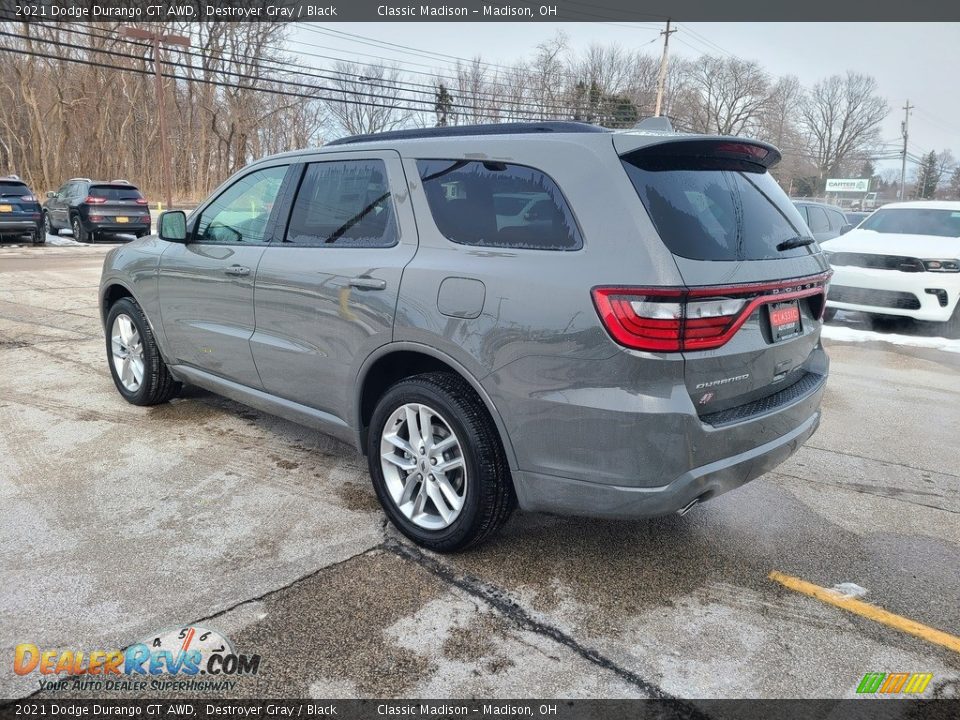 2021 Dodge Durango GT AWD Destroyer Gray / Black Photo #9