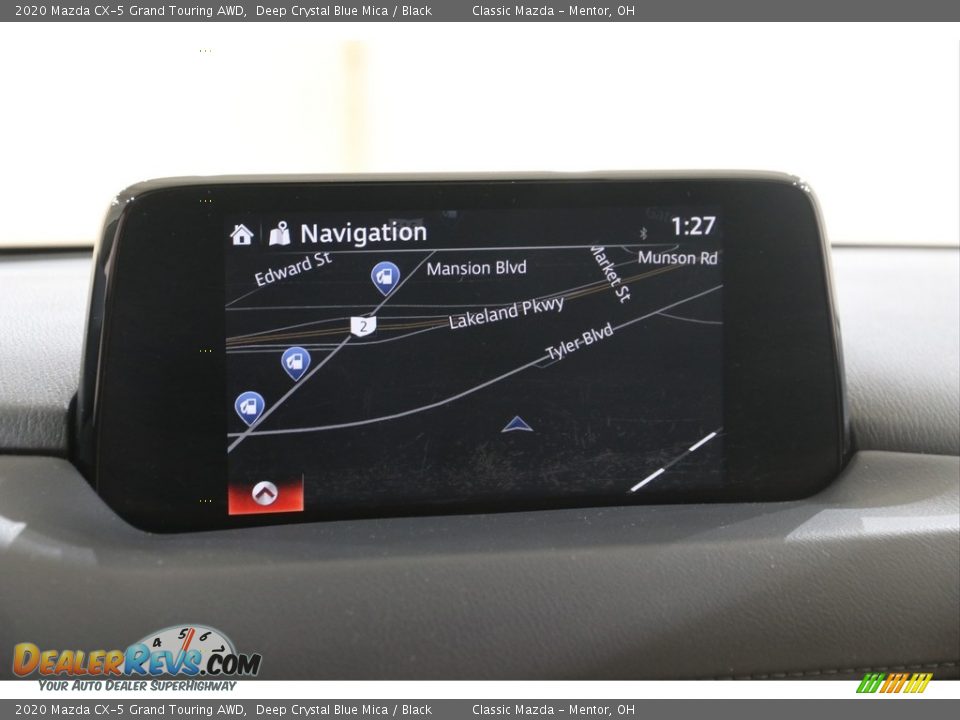 2020 Mazda CX-5 Grand Touring AWD Deep Crystal Blue Mica / Black Photo #10