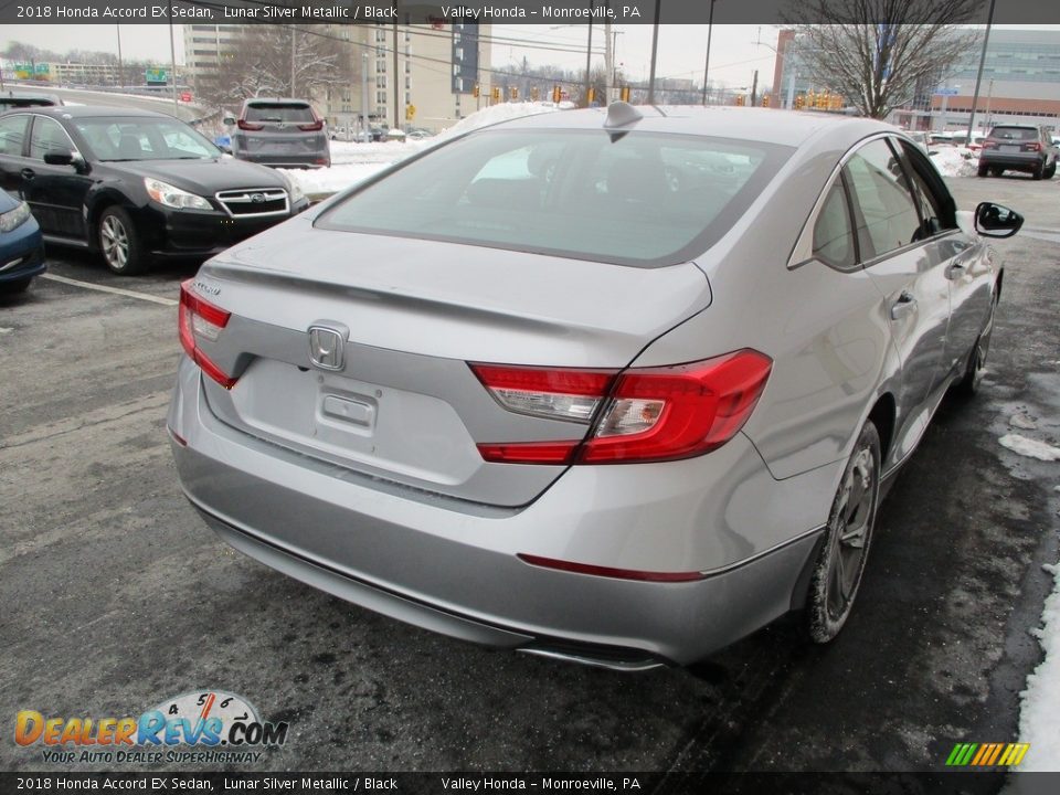 2018 Honda Accord EX Sedan Lunar Silver Metallic / Black Photo #5
