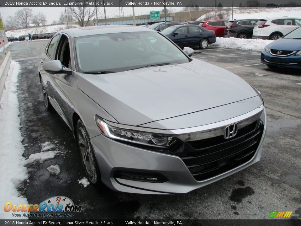 2018 Honda Accord EX Sedan Lunar Silver Metallic / Black Photo #6