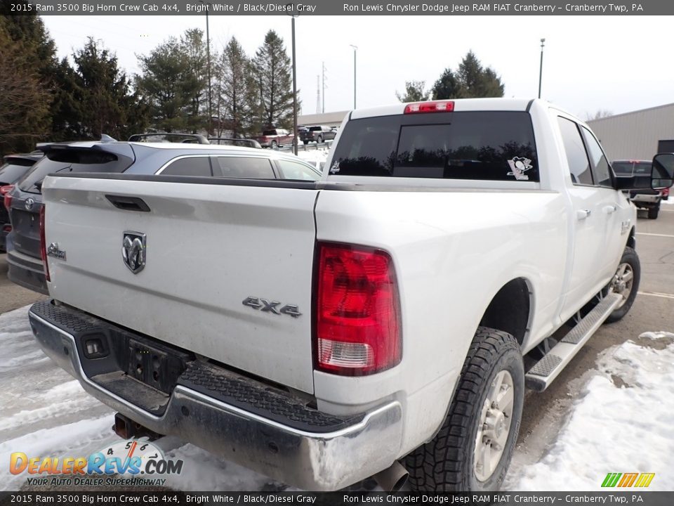 Bright White 2015 Ram 3500 Big Horn Crew Cab 4x4 Photo #3