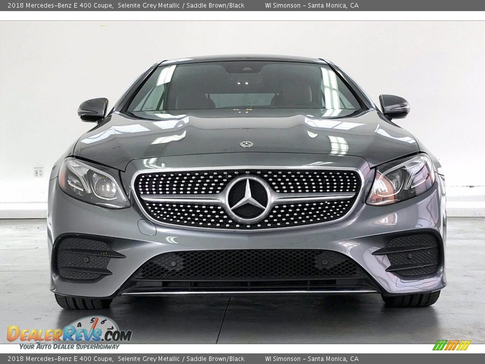 2018 Mercedes-Benz E 400 Coupe Selenite Grey Metallic / Saddle Brown/Black Photo #2