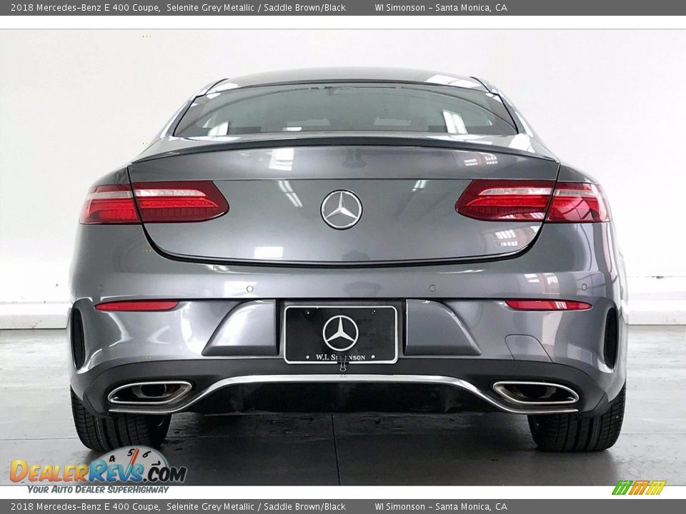 2018 Mercedes-Benz E 400 Coupe Selenite Grey Metallic / Saddle Brown/Black Photo #3