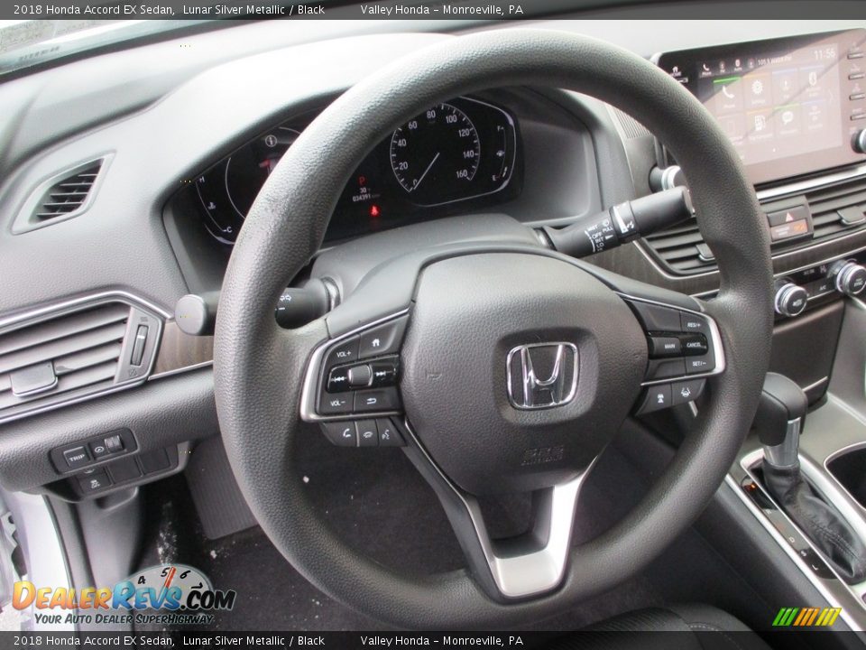 2018 Honda Accord EX Sedan Lunar Silver Metallic / Black Photo #13